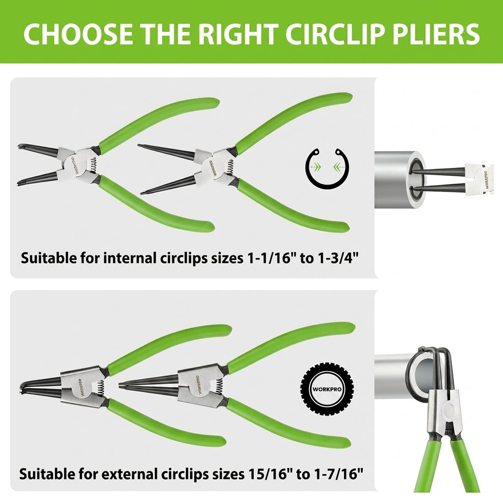 professional snap ring removal and installation tool set
