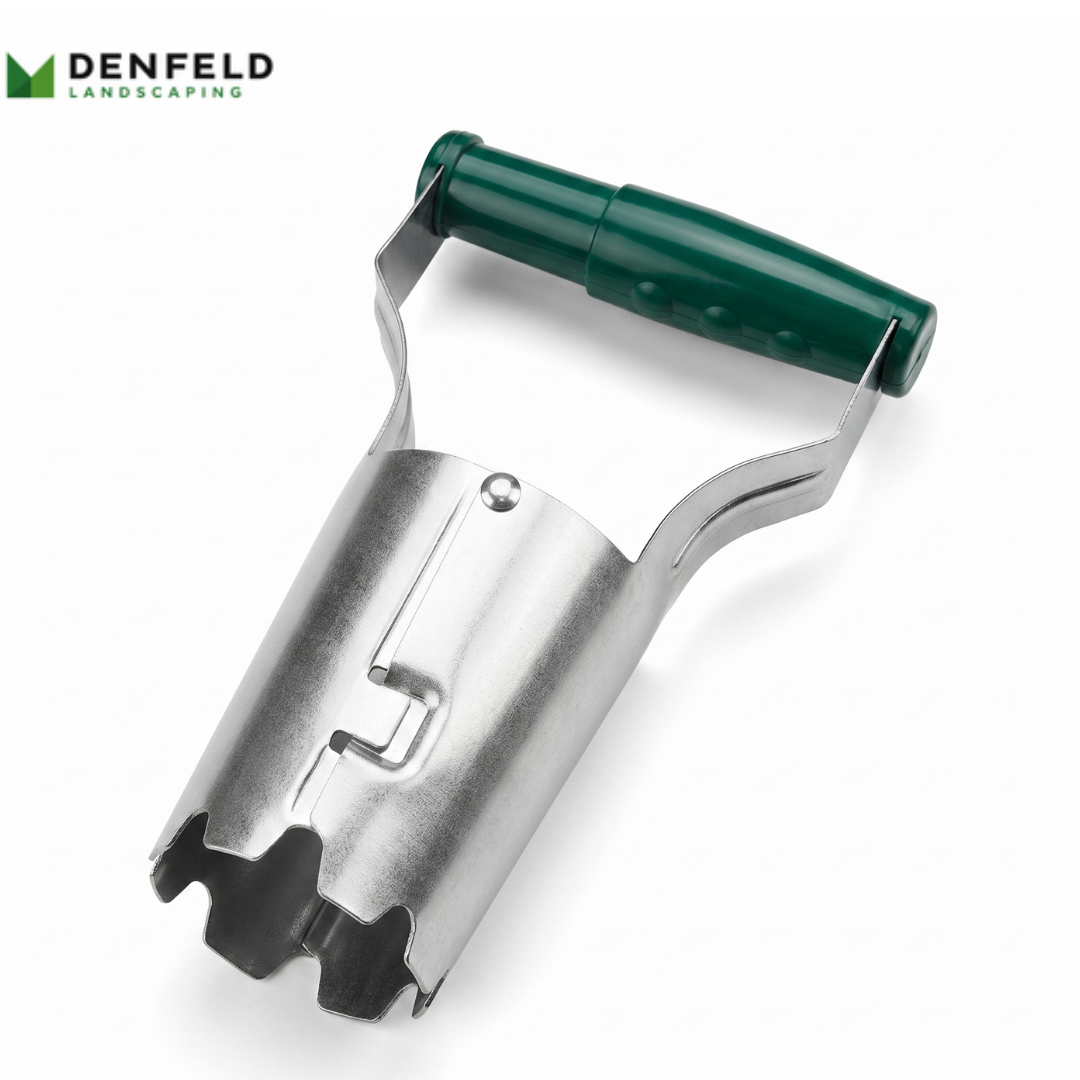 handheld seedling transplanter tool for garden planting and hole drilling

