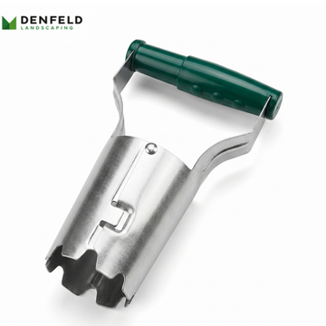handheld seedling transplanter tool for garden planting and hole drilling

