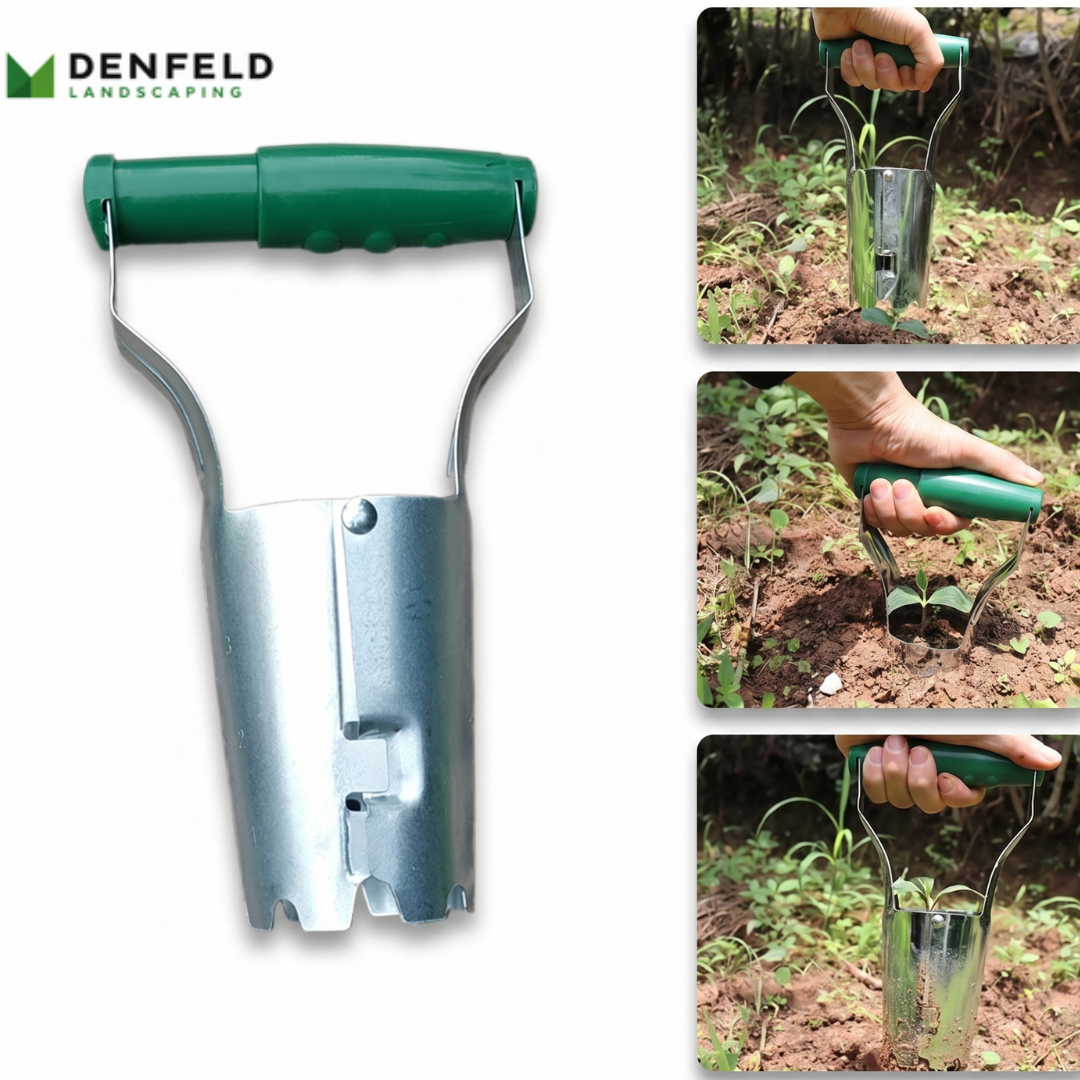 manual hole making garden tool for seedling transplanting tasks
