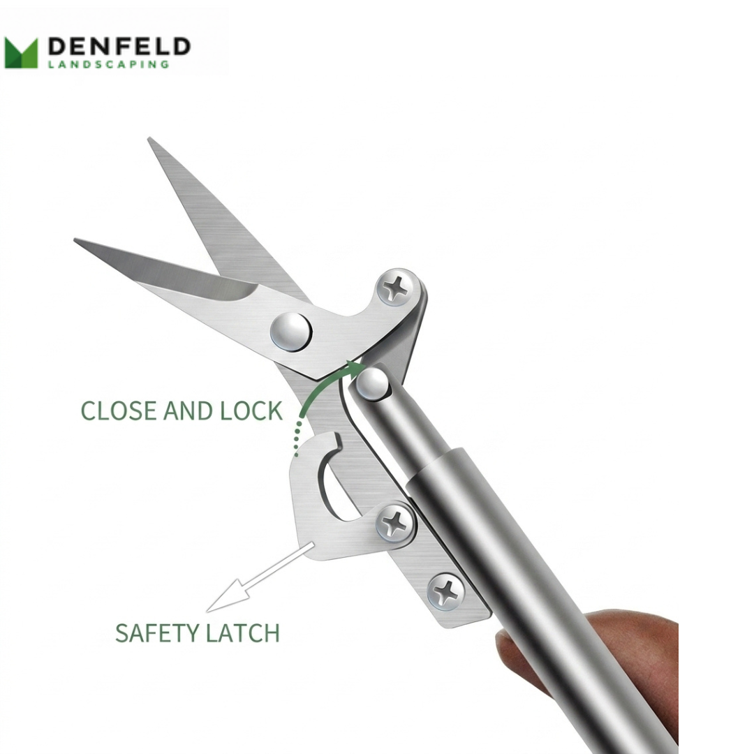high carbon steel pruning shears for fruit tree maintenance