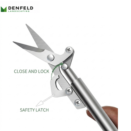 Denfeld Landscaping High Carbon Steel Pruning Shears – Garden Secateurs for Fruit Trees, Bonsai & Plant Trimming